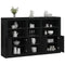 vidaXL Sideboard with LED Lights Black 162x37x100 cm