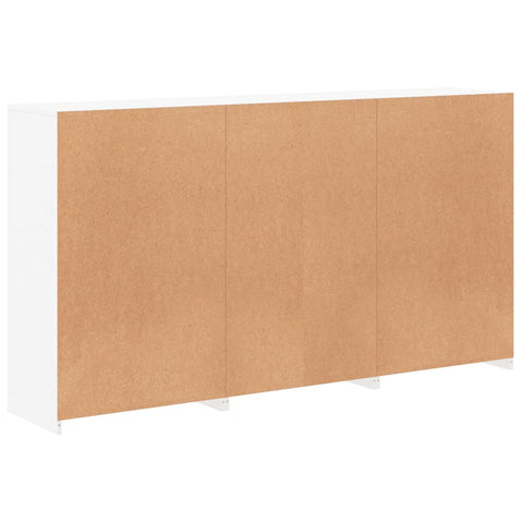 vidaXL Sideboard with LED Lights White 181.5x37x100 cm