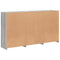 vidaXL Sideboard with LED Lights Grey Sonoma 181.5x37x100 cm