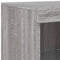 vidaXL Sideboard with LED Lights Grey Sonoma 181.5x37x100 cm