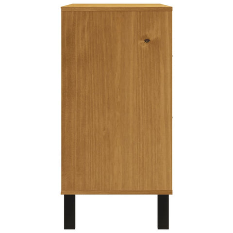 vidaXL Drawer Cabinet FLAM 110x40x80 cm Solid Wood Pine