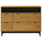 vidaXL Drawer Cabinet FLAM 110x40x80 cm Solid Wood Pine