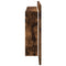 vidaXL LED Bathroom Mirror Cabinet Smoked Oak 80x12x45 cm Acrylic