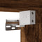 vidaXL LED Bathroom Mirror Cabinet Smoked Oak 80x12x45 cm Acrylic