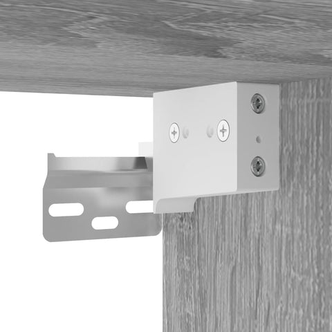 vidaXL LED Bathroom Mirror Cabinet Grey Sonoma 100x12x45 cm