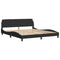 vidaXL Bed Frame without Mattress Black 180x200 cm Super King Velvet