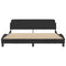 vidaXL Bed Frame without Mattress Black 180x200 cm Super King Velvet