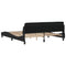 vidaXL Bed Frame without Mattress Black 180x200 cm Super King Velvet