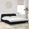 vidaXL Bed Frame without Mattress Black 180x200 cm Super King Velvet