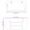 vidaXL Headboard Cushion Black 90 cm Faux Leather