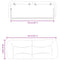 vidaXL Headboard Cushion Black 135 cm Faux Leather