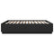 vidaXL Bed Frame with LED without Mattress Black 200x200 cm