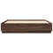 vidaXL Bed Frame with LED without Mattress Brown Oak 200x200 cm