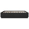 vidaXL Bed Frame with LED without Mattress Black 180x200 cm Super King