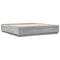 vidaXL Bed Frame with LED without Mattress Grey Sonoma 180x200 cm Super King