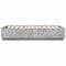 vidaXL Bed Frame with LED without Mattress Concrete Grey 160x200 cm