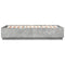 vidaXL Bed Frame with LED without Mattress Concrete Grey 150x200 cm King Size