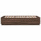 vidaXL Bed Frame with LED without Mattress Brown Oak 120x200 cm