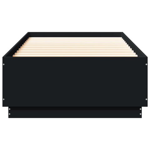 vidaXL Bed Frame with LED without Mattress Black 100x200 cm