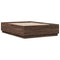 vidaXL Bed Frame with LED without Mattress Brown Oak 140x190 cm