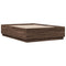 vidaXL Bed Frame with LED without Mattress Brown Oak 120x190 cm Small Double
