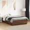 vidaXL Bed Frame with LED without Mattress Brown Oak 120x190 cm Small Double