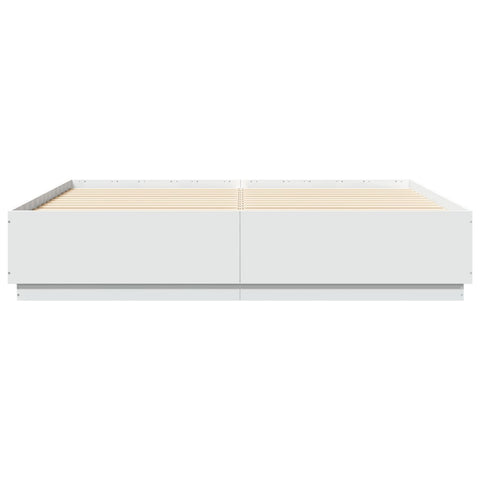 vidaXL Bed Frame without Mattress White 200x200 cm