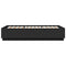 vidaXL Bed Frame without Mattress Black 150x200 cm King Size