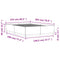 vidaXL Bed Frame without Mattress Black 150x200 cm King Size