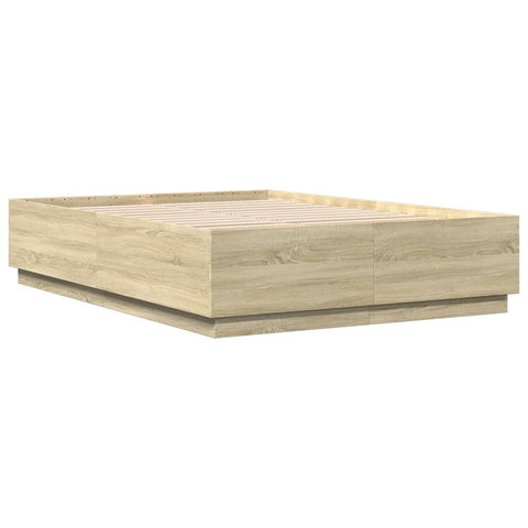 vidaXL Bed Frame without Mattress Sonoma Oak 150x200 cm King Size