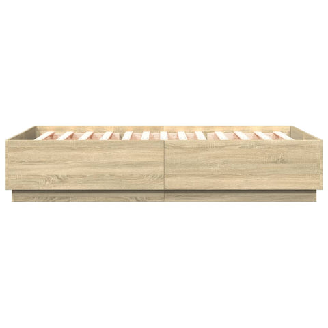 vidaXL Bed Frame without Mattress Sonoma Oak 150x200 cm King Size