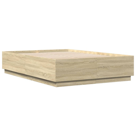 vidaXL Bed Frame without Mattress Sonoma Oak 150x200 cm King Size