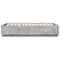 vidaXL Bed Frame without Mattress Concrete Grey 150x200 cm King Size
