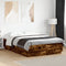 vidaXL Bed Frame without Mattress Smoked Oak 150x200 cm King Size