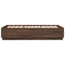 vidaXL Bed Frame without Mattress Brown Oak 150x200 cm King Size