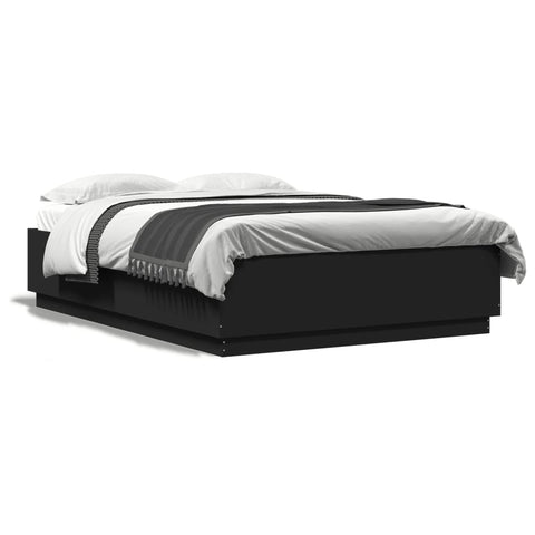 vidaXL Bed Frame without Mattress Black 120x200 cm