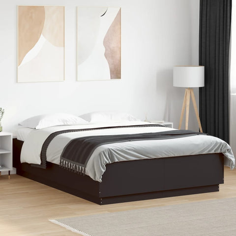 vidaXL Bed Frame without Mattress Black 120x200 cm