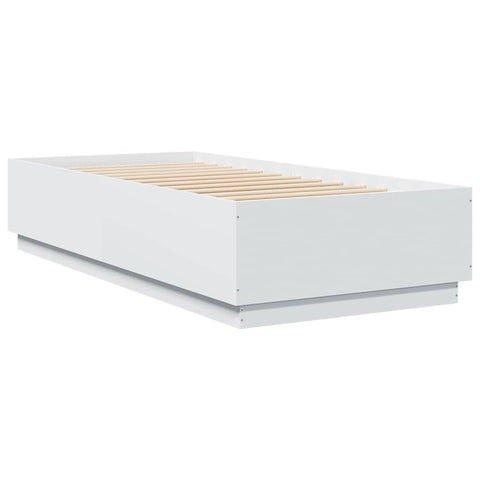 vidaXL Bed Frame without Mattress White 100x200 cm