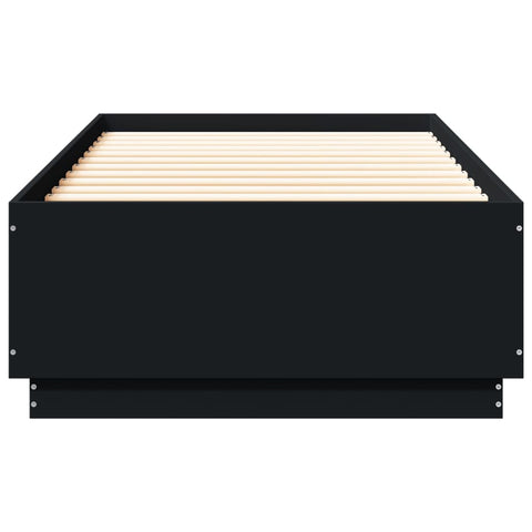 vidaXL Bed Frame without Mattress Black 90x200 cm