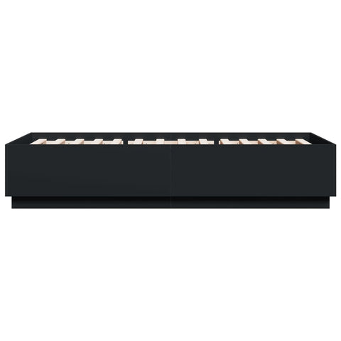 vidaXL Bed Frame without Mattress Black 90x200 cm