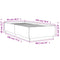 vidaXL Bed Frame without Mattress Black 90x200 cm
