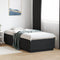 vidaXL Bed Frame without Mattress Black 90x200 cm
