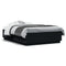 vidaXL Bed Frame without Mattress Black 140x190 cm