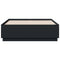 vidaXL Bed Frame without Mattress Black 140x190 cm