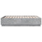 vidaXL Bed Frame without Mattress Concrete Grey 140x190 cm