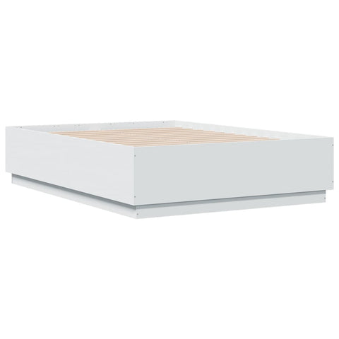 vidaXL Bed Frame without Mattress White 135x190 cm Double