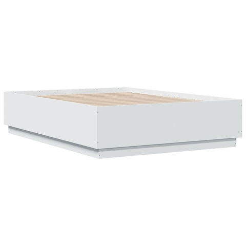 vidaXL Bed Frame without Mattress White 135x190 cm Double