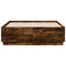 vidaXL Bed Frame without Mattress Smoked Oak 135x190 cm Double