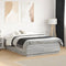 vidaXL Bed Frame without Mattress Grey Sonoma 135x190 cm Double