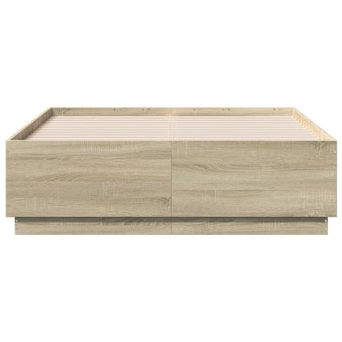 vidaXL Bed Frame without Mattress Sonoma Oak 120x190 cm Small Double